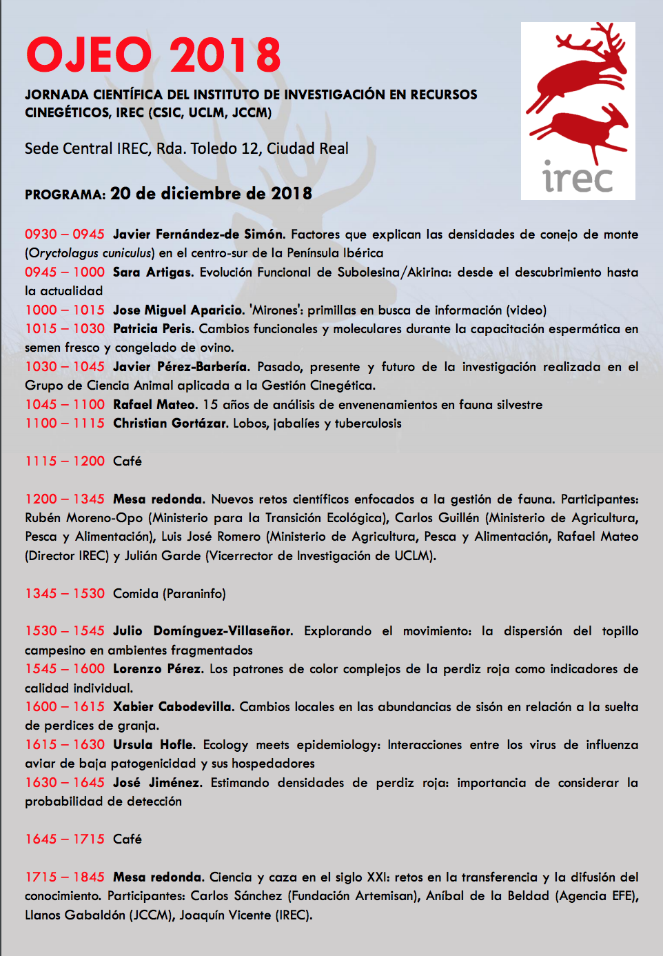 Programa ojeo 2018