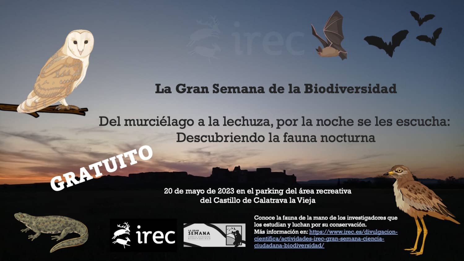 Cartel actividad 2: Participa con el IREC en la Semana de la Ciencia Ciudadana y la Biodiversidad
