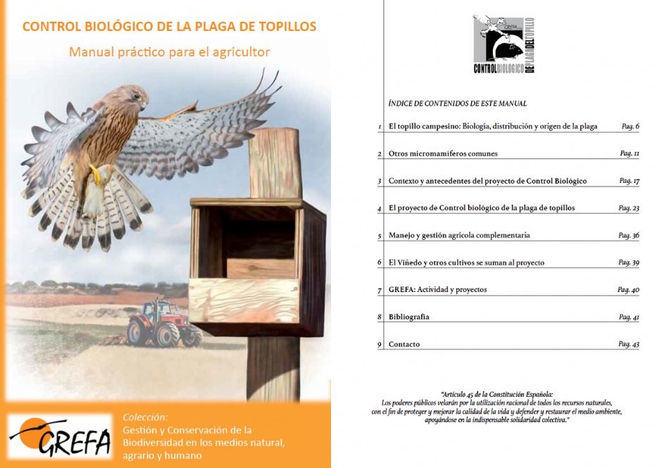 Control biológico de la plaga de topillos – Manual práctico para el agricultor